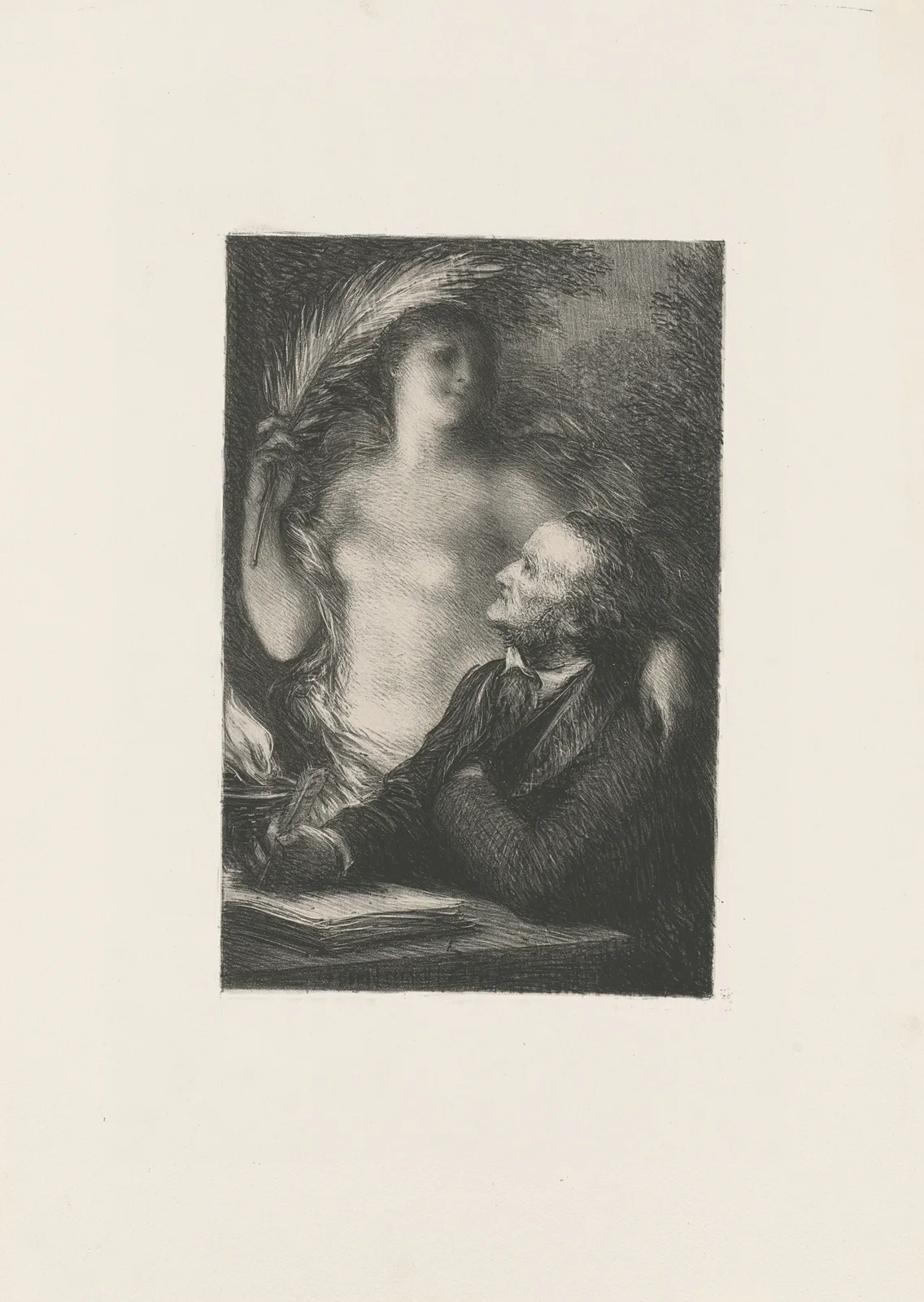 La muse av Henri Fantin-Latour