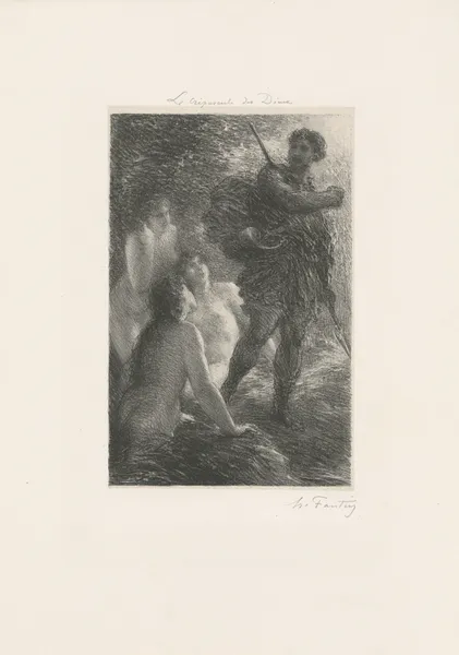 Le Crépuscule des Dieux. Acte III. Siegfried et les Filles du Rhin av Henri Fantin-Latour