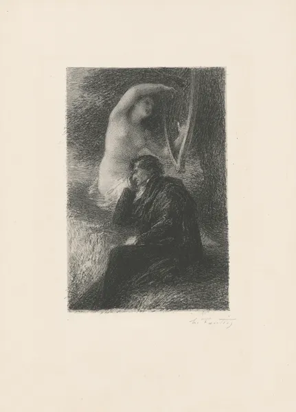 Lelio. La harpe éolienne av Henri Fantin-Latour