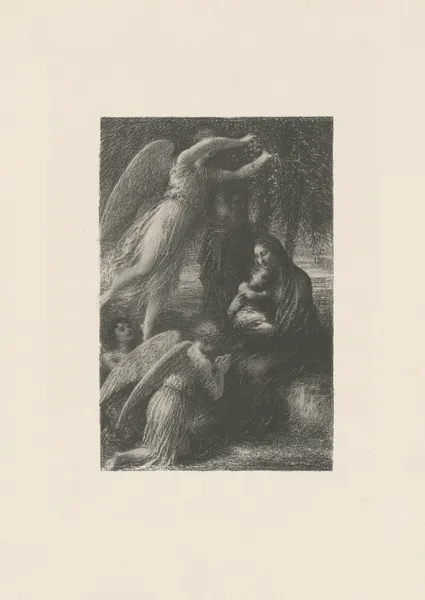 L’Enfance du Christ. Le repos de la Sainte Famille av Henri Fantin-Latour