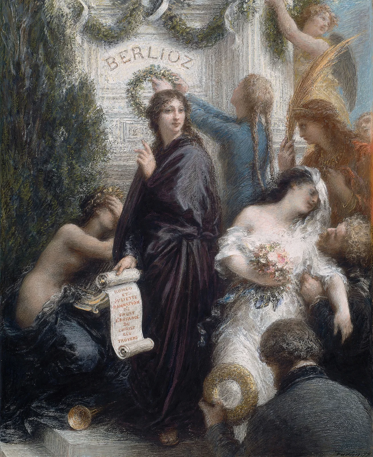 The Anniversary (Homage to Hector Berlioz) av Henri Fantin-Latour