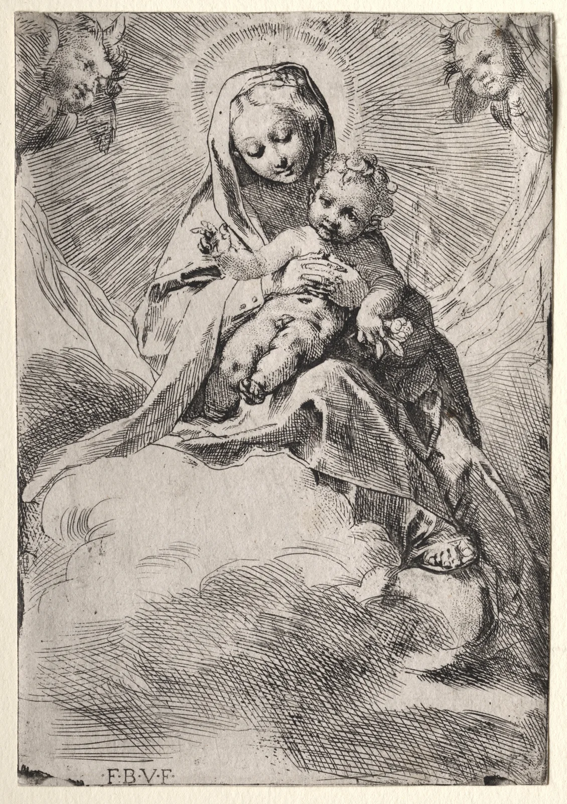Madonna in the Clouds av Federico Barocci