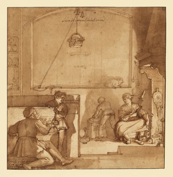 Twenty Drawings Depicting the Early Life of Taddeo Zuccaro av Federico Zuccaro