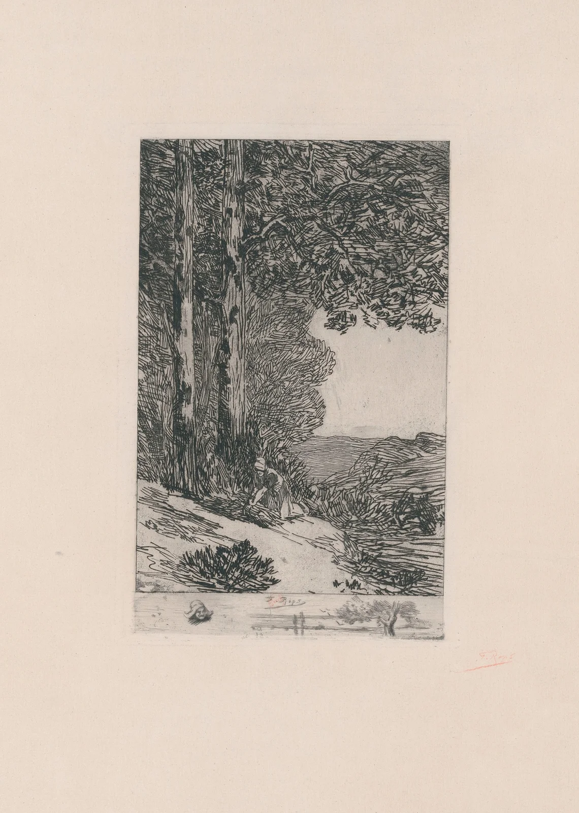 Bûcheronne av Félicien Rops