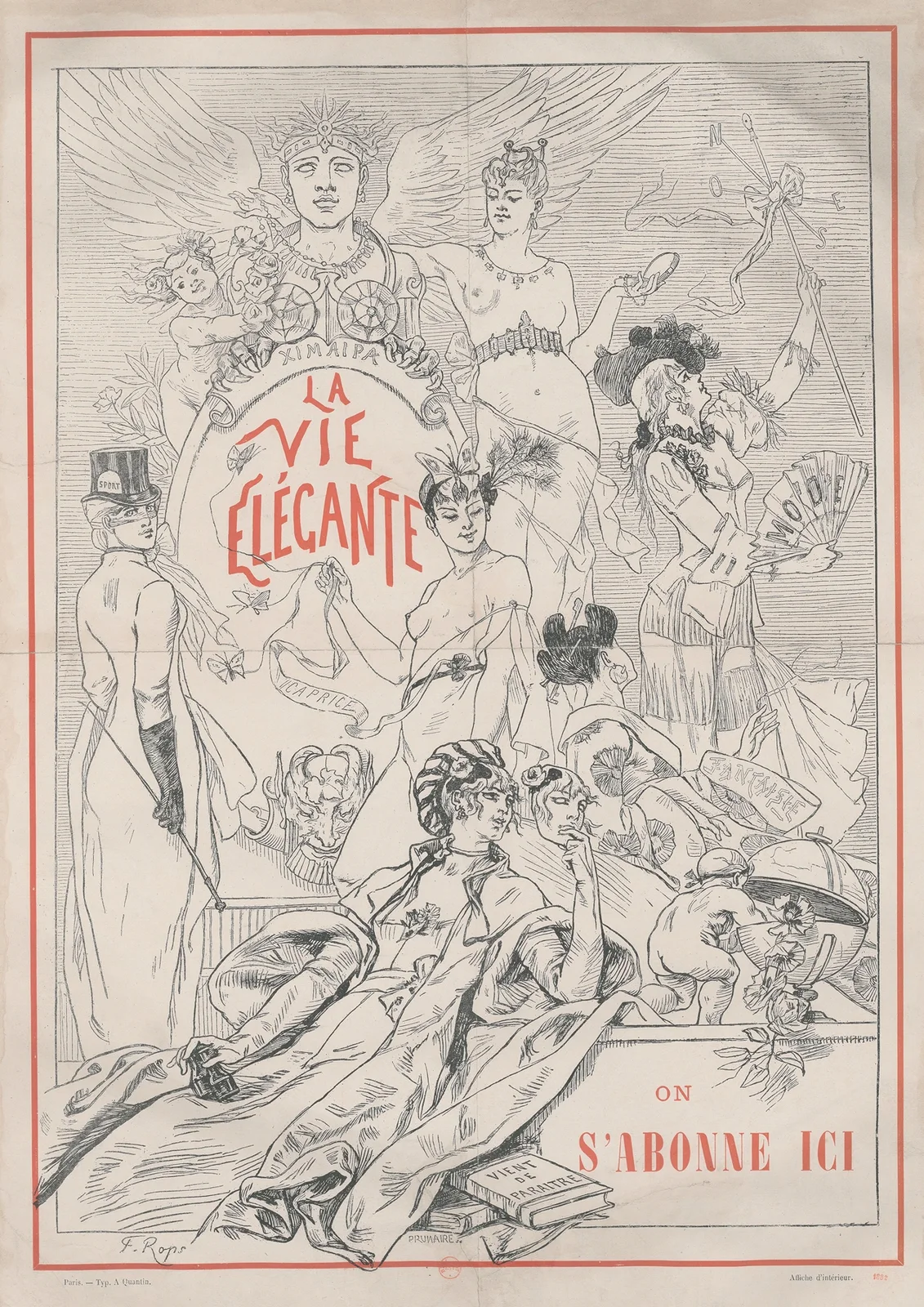 La vie élégante av Félicien Rops