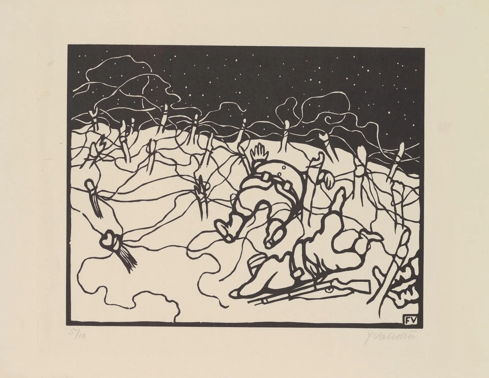 Barbed Wire (Les Fils de Fer) av Félix Vallotton