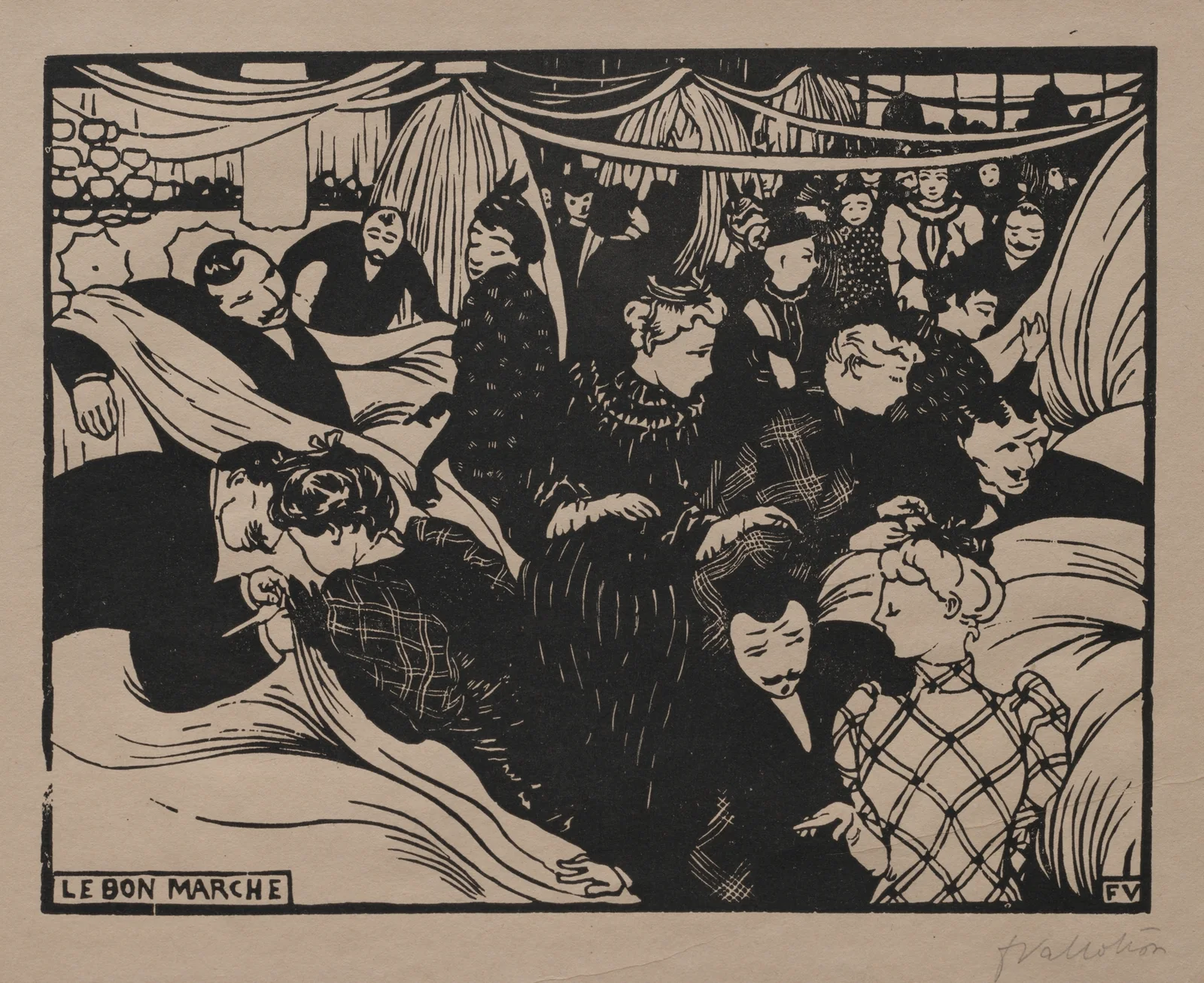 Bon Marché av Félix Vallotton