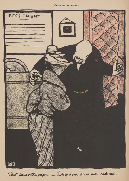 C’est pour votre papa… Passez donc dans mon cabinet av Félix Vallotton