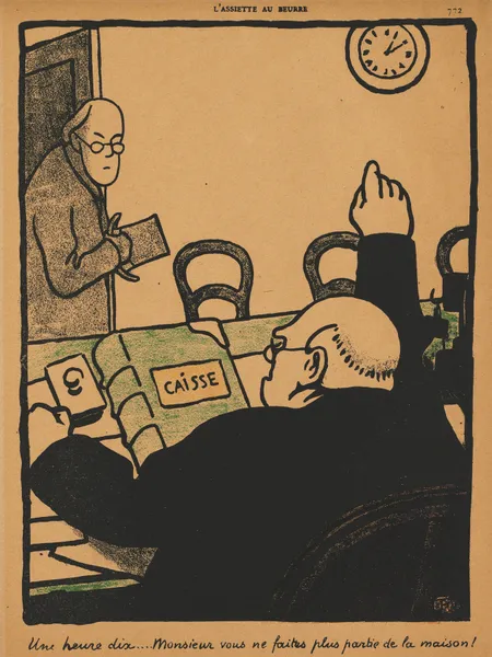 Crimes And Punishments; Ten past one… av Félix Vallotton
