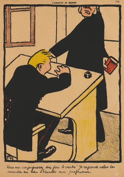 Crimes And Punishments; You shall conjugate… av Félix Vallotton