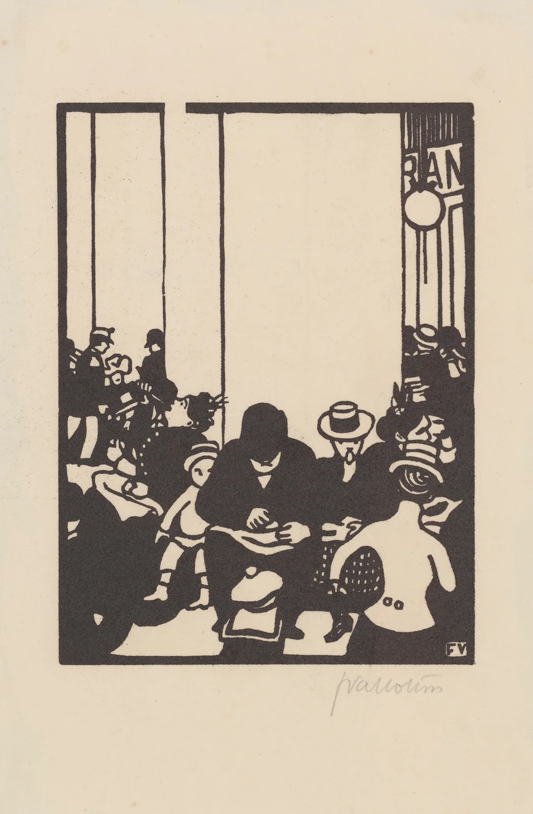 Five O’Clock (Cinq heures) av Félix Vallotton