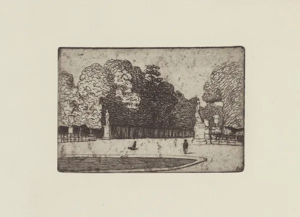 Grande allée du Luxembourg av Félix Vallotton
