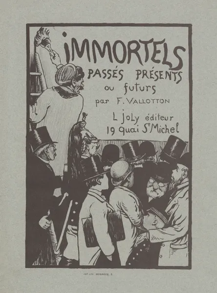 Immortels passés présents ou futurs – page de titre av Félix Vallotton