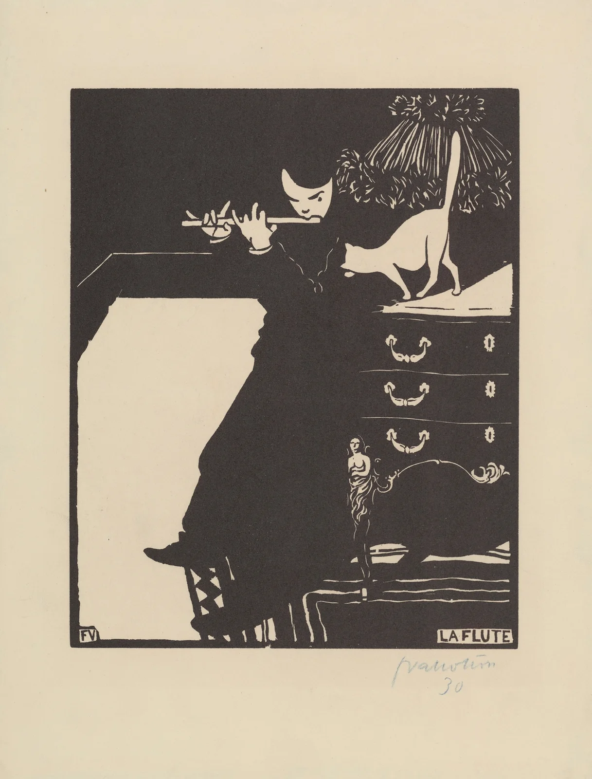 La flûte av Félix Vallotton