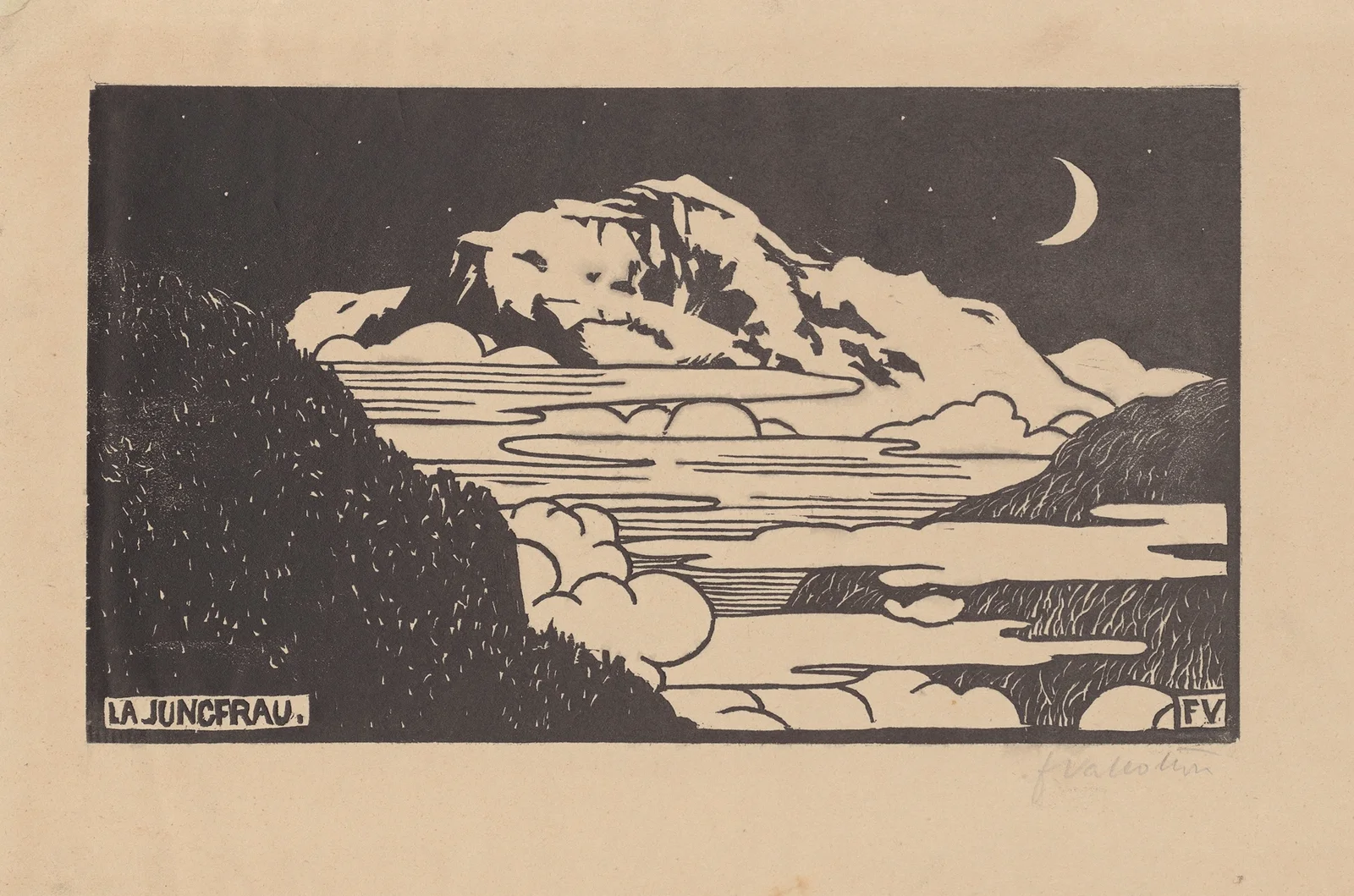 La Jungfrau, 1892 – nr 1 av Félix Vallotton