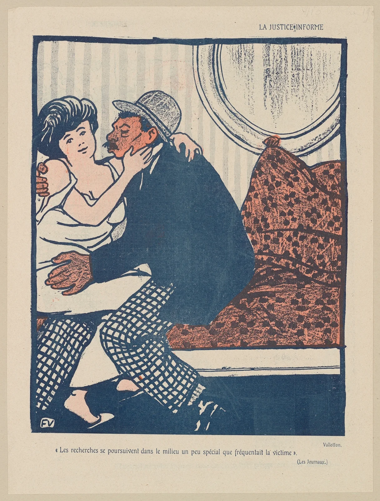 La justice informe av Félix Vallotton