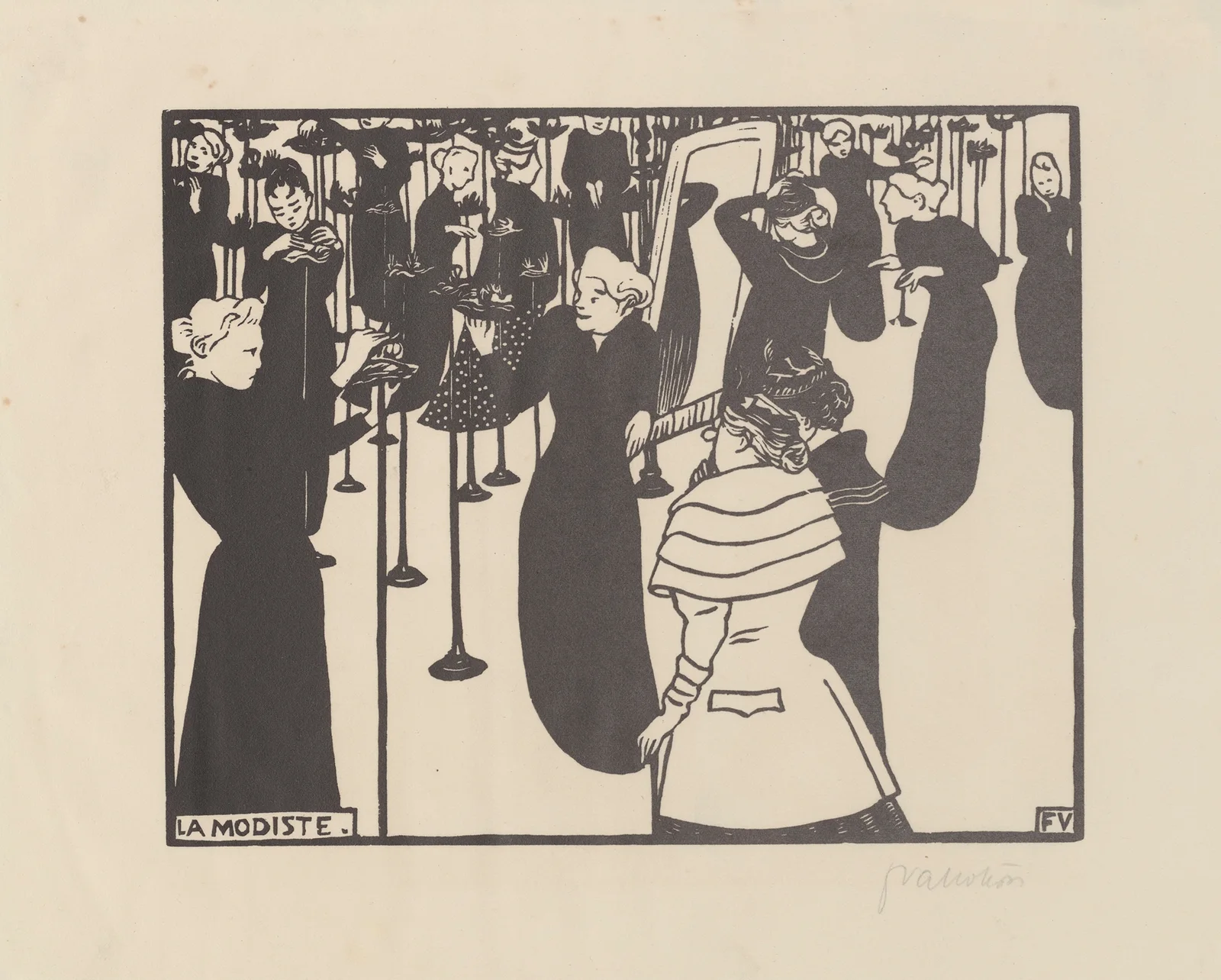 La Modiste av Félix Vallotton