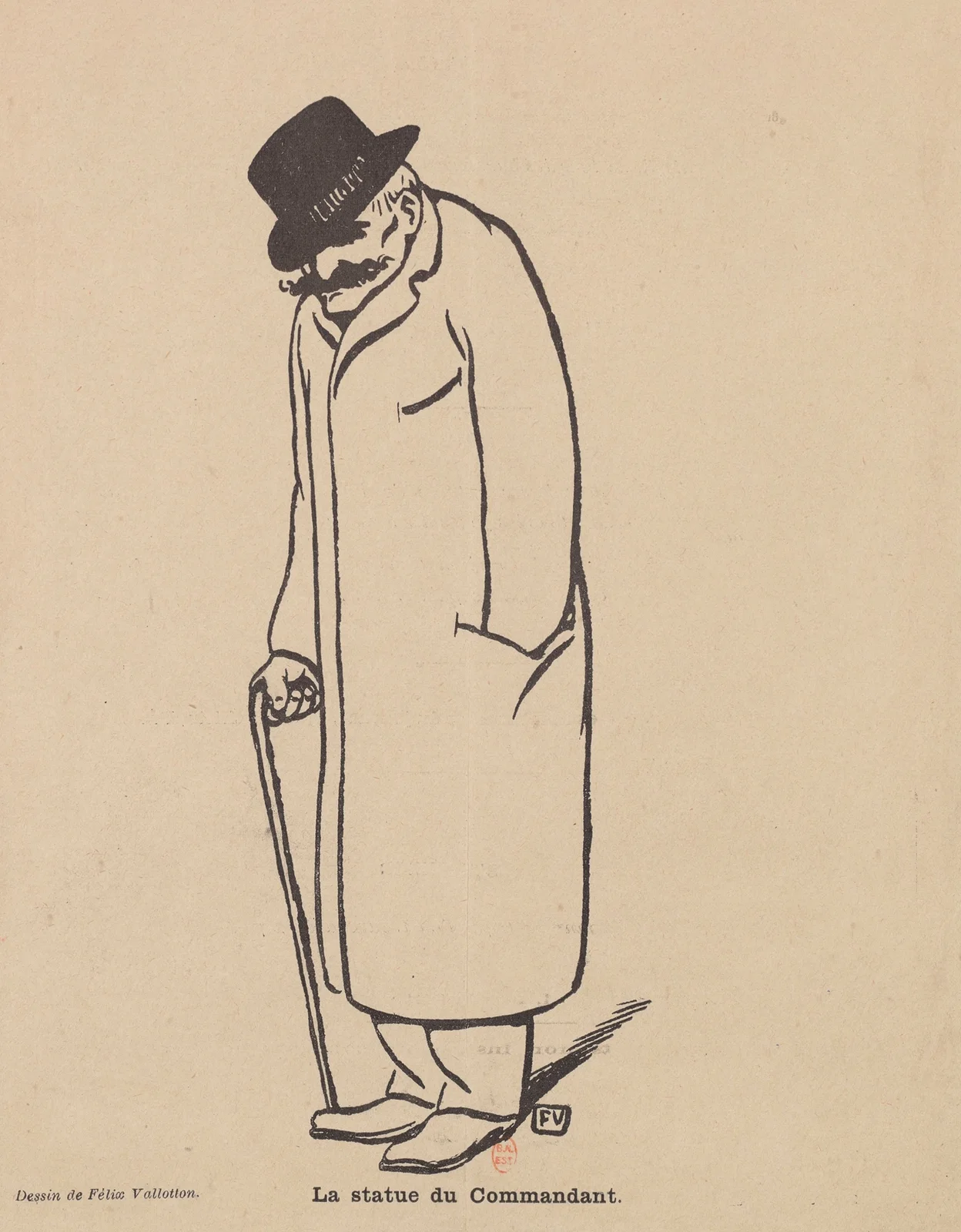 La Statue du Commandant av Félix Vallotton