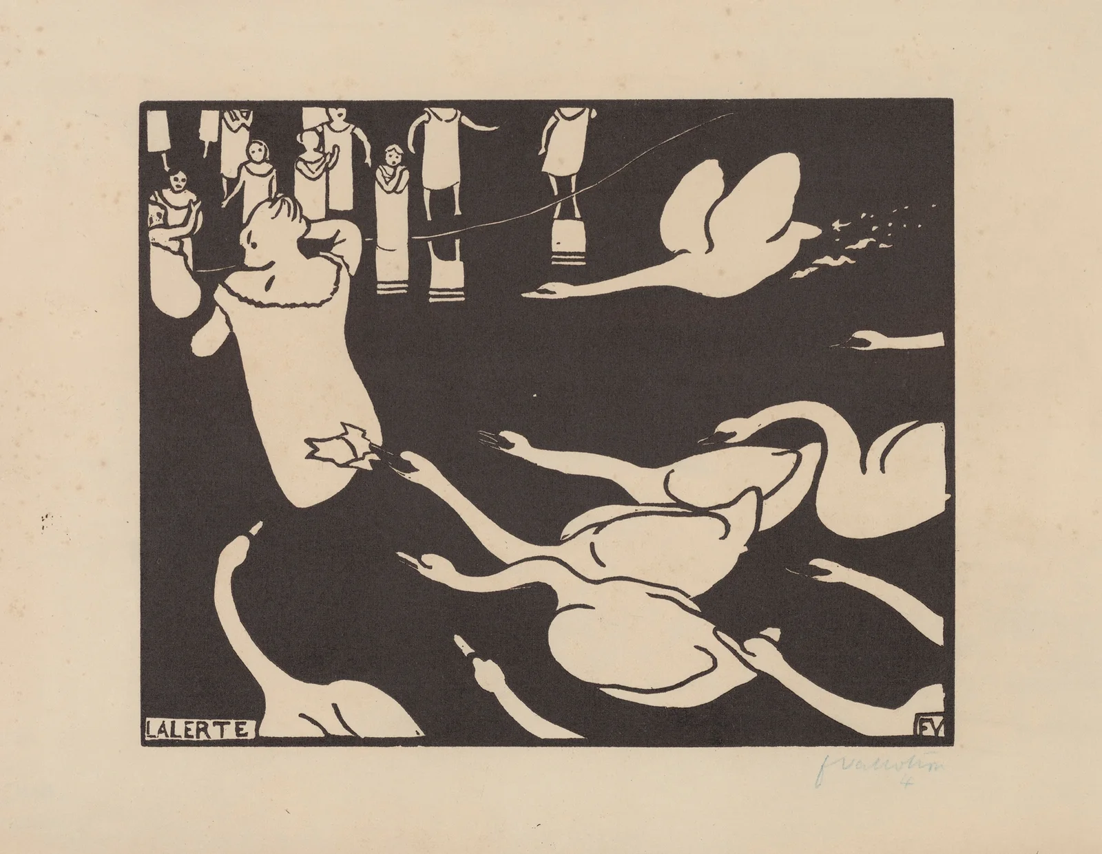 L’alerte av Félix Vallotton