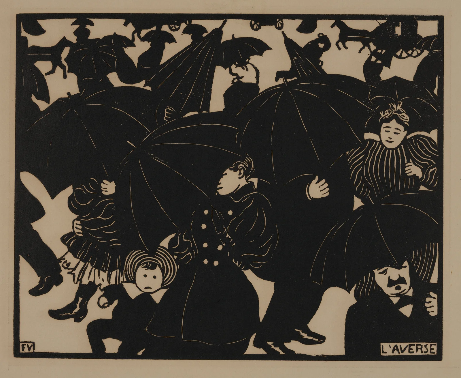 L’Averse (The Downpour) av Félix Vallotton