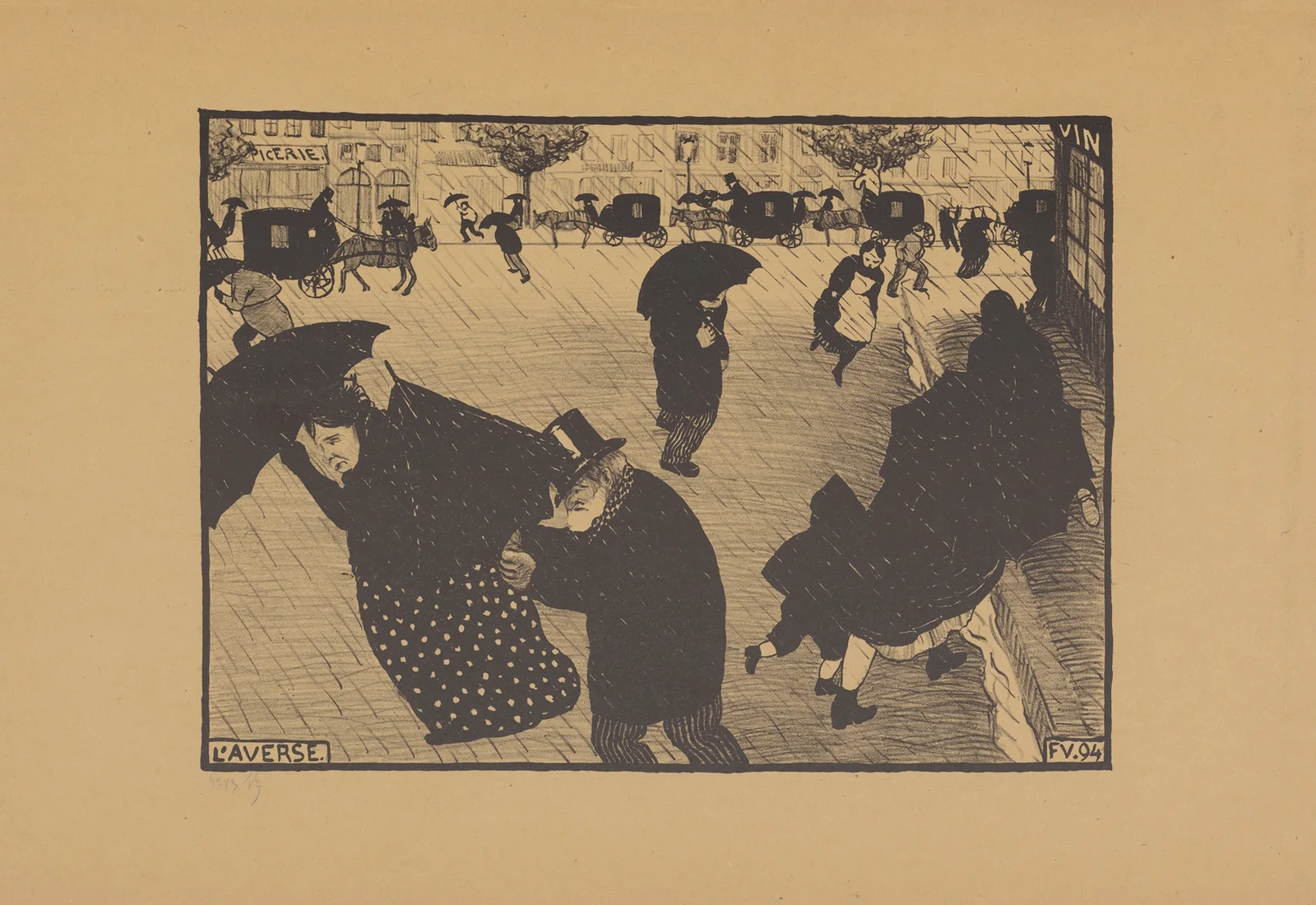 L’averse av Félix Vallotton