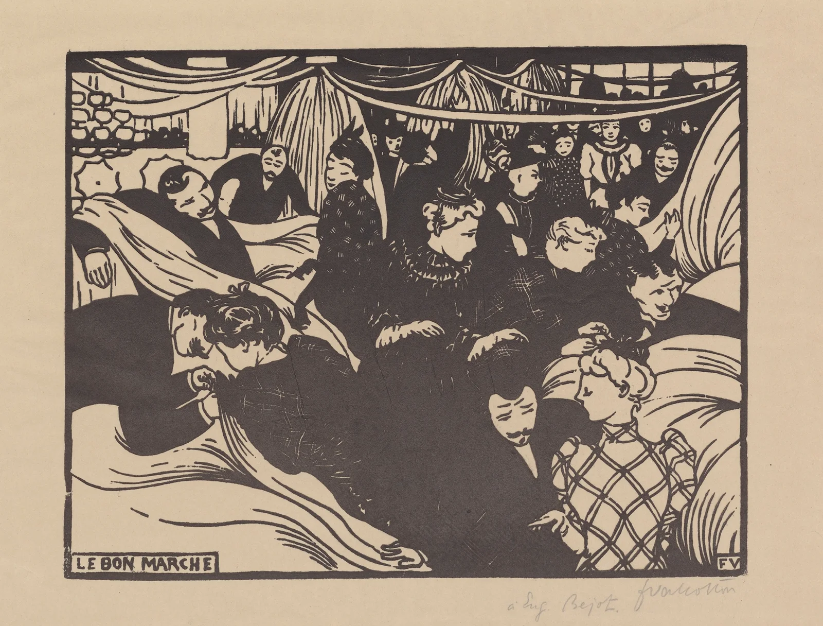 Le Bon Marché av Félix Vallotton