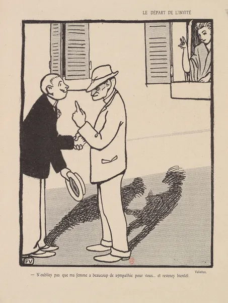 Le Depart de L’Invite av Félix Vallotton