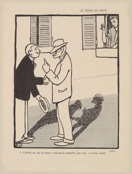 Le depart de l’invité av Félix Vallotton