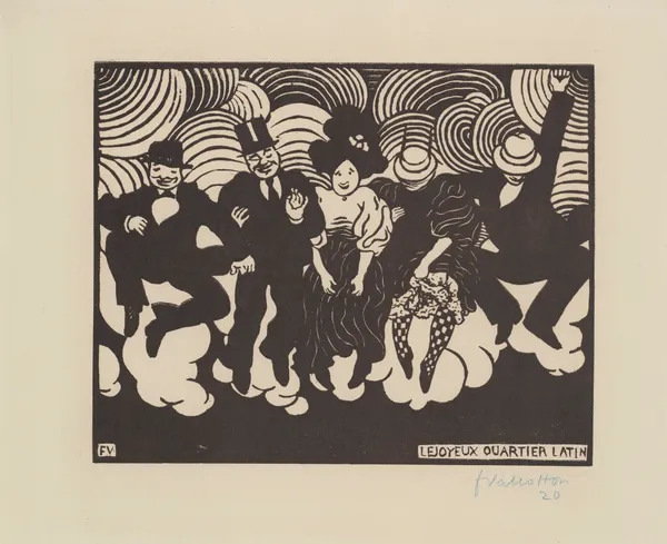 Le joyeux quartier latin av Félix Vallotton