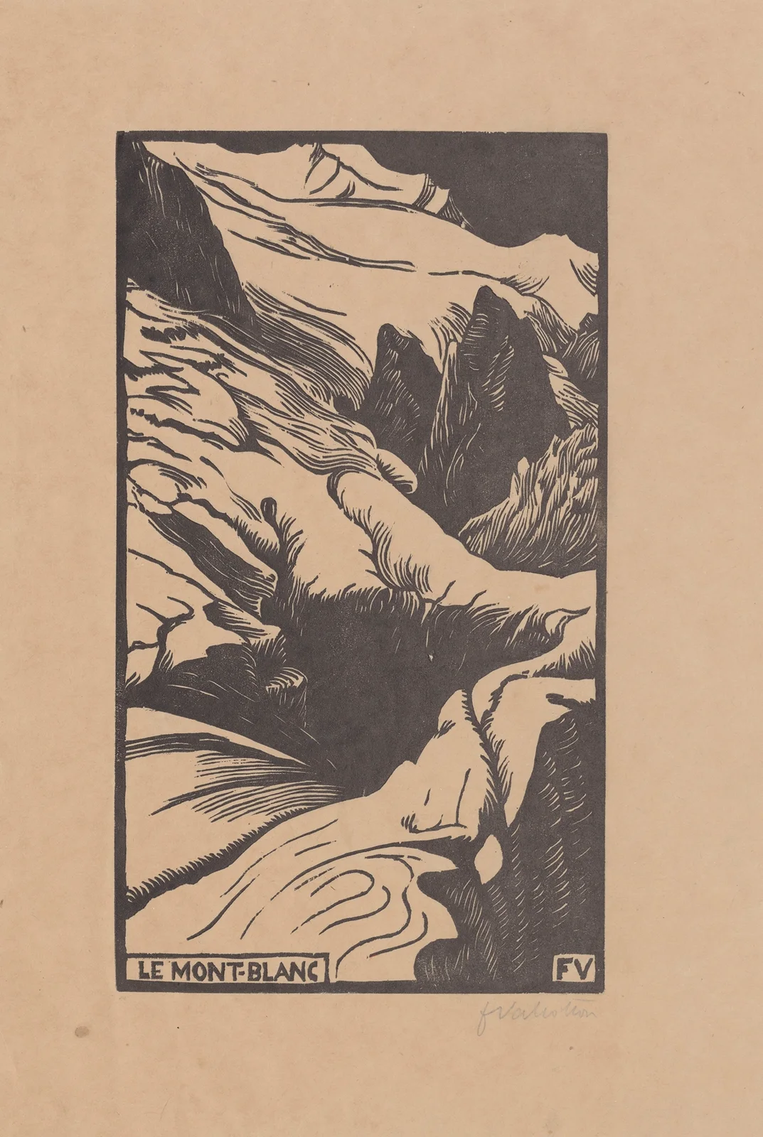 Le Mont-Blanc av Félix Vallotton