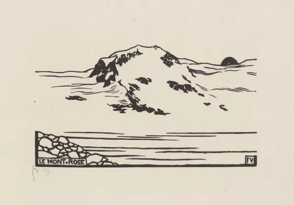 Le Mont-Rose av Félix Vallotton