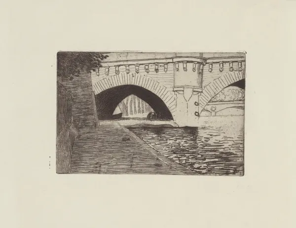 Le Pont-Neuf et le pont St Michel av Félix Vallotton