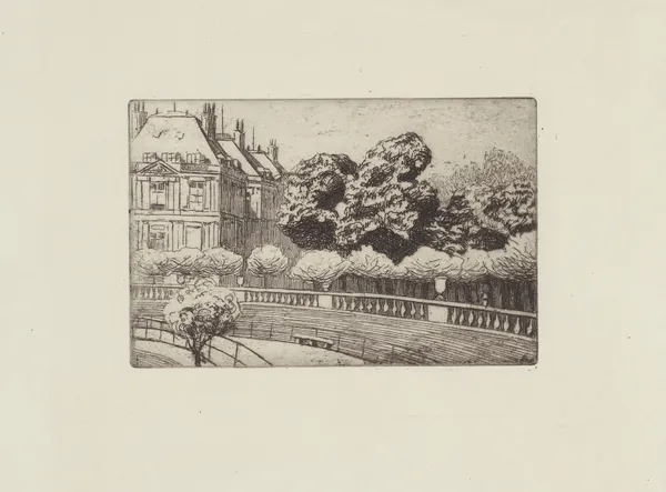 Le Sénat vu du Luxembourg av Félix Vallotton