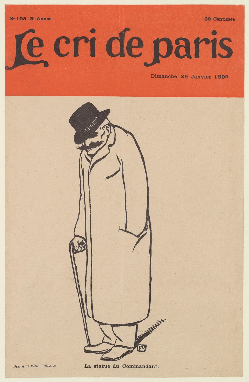 Le statue commandant av Félix Vallotton