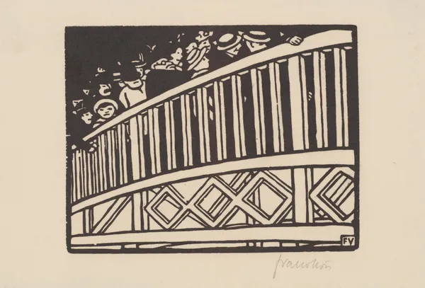 Le trottoir roulant av Félix Vallotton