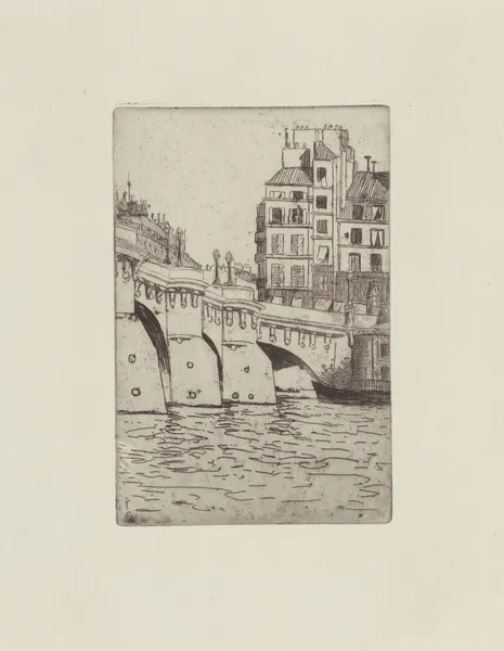 Les bains du Pont-Neuf av Félix Vallotton