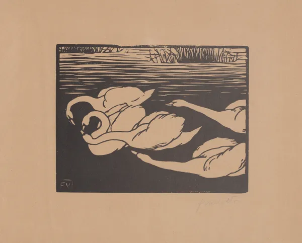 Les cygnes av Félix Vallotton
