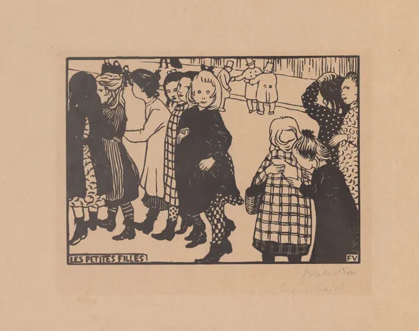 Les petites filles av Félix Vallotton