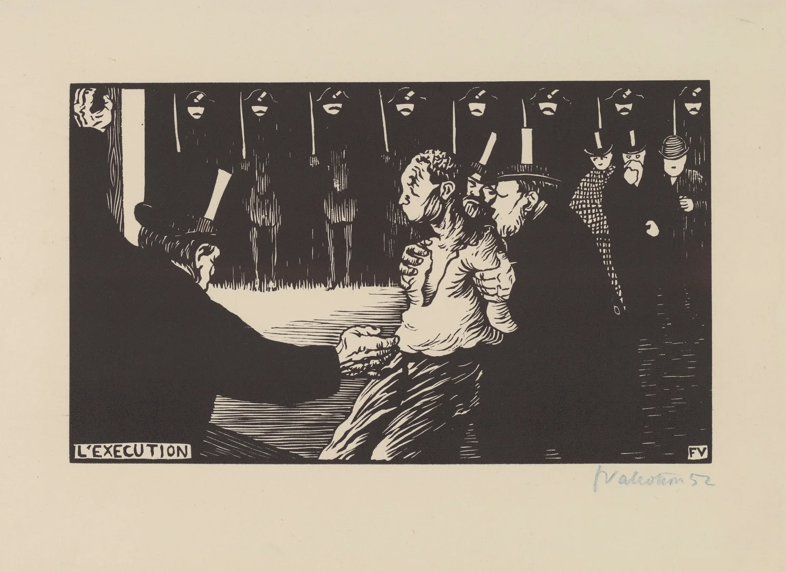 L’exécution av Félix Vallotton