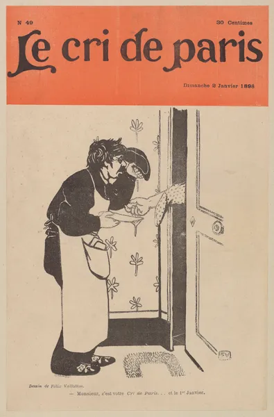 Monsieur, c’est votre Cri de Paris… et le l Janvier av Félix Vallotton