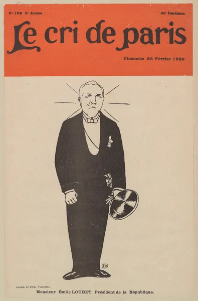 Monsieur Émile Loubet. Président de la République av Félix Vallotton
