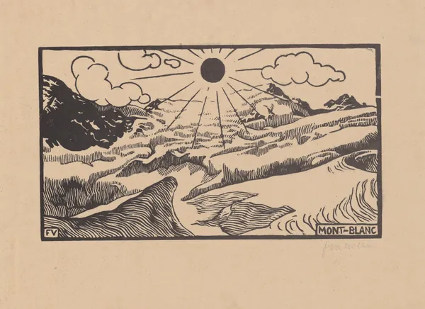 Mont-Blanc av Félix Vallotton