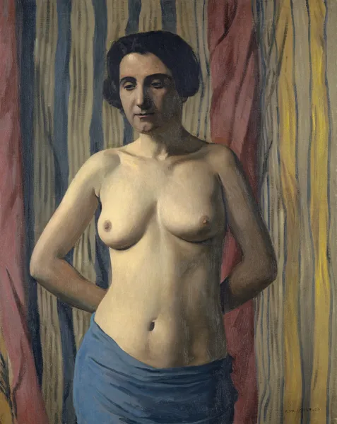 Nude with Blue Sash av Félix Vallotton