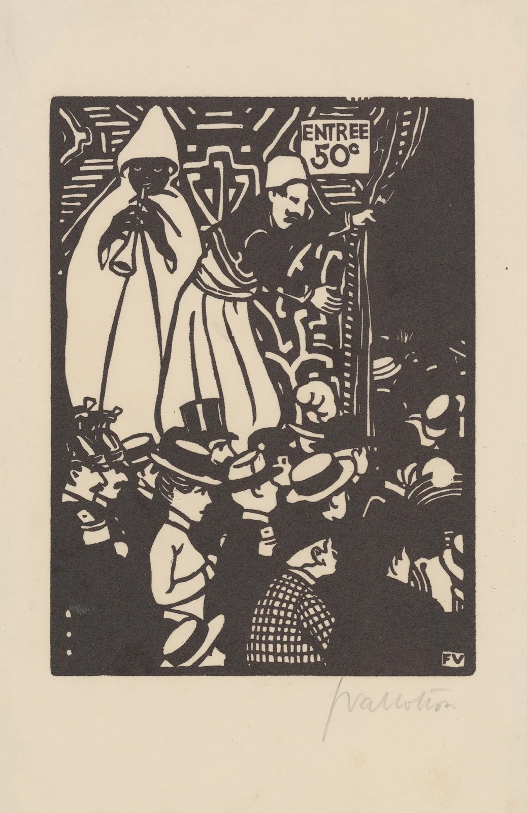 Rue du Caire av Félix Vallotton