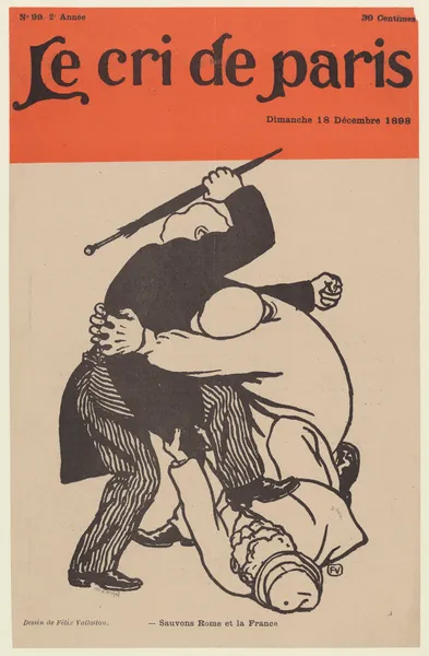 Sauvons Rome et la France av Félix Vallotton