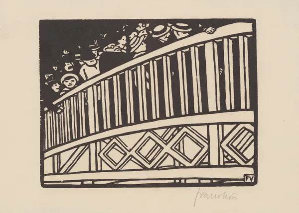 The Moving Footway (Le trottoir roulant) av Félix Vallotton