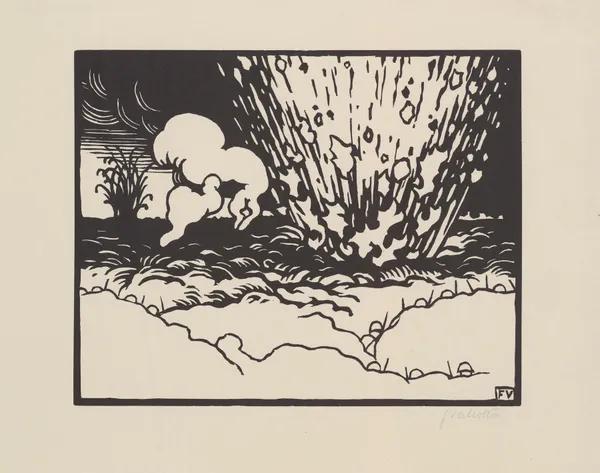 The Trench (La Tranchée) av Félix Vallotton