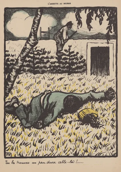 Tu la trouves un peu dure celle-là! av Félix Vallotton