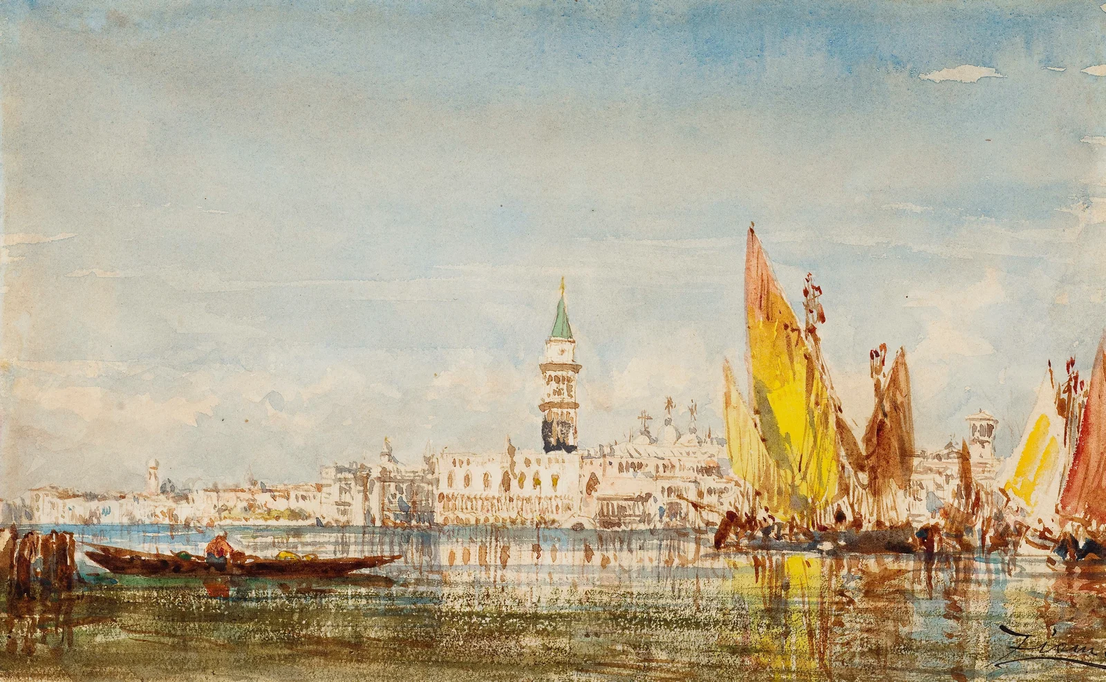 Venise av Félix Ziem