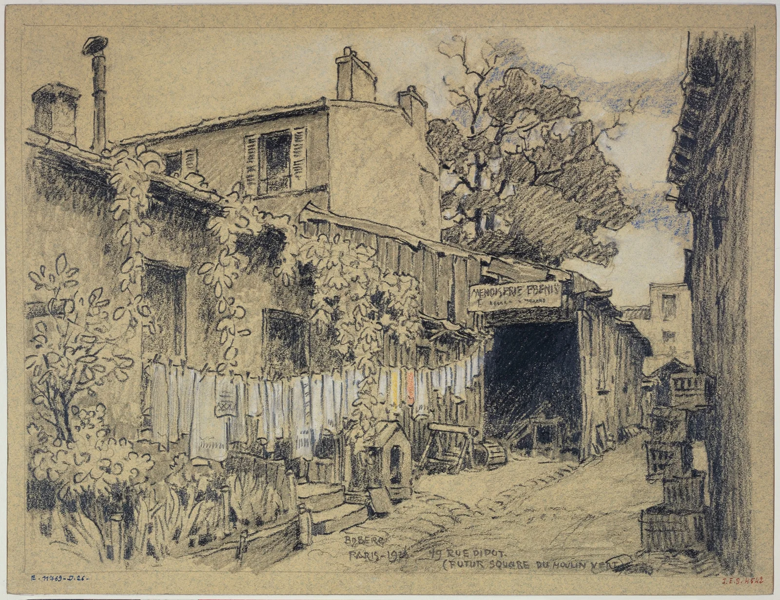 49 rue Didot (framtida square du Moulin-Vert) av Ferdinand Boberg